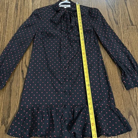 Veronica Beard Linley Tie Neck Long Sleeve Mini Dress Tunic Long Top Size 4 - Picture 8 of 17